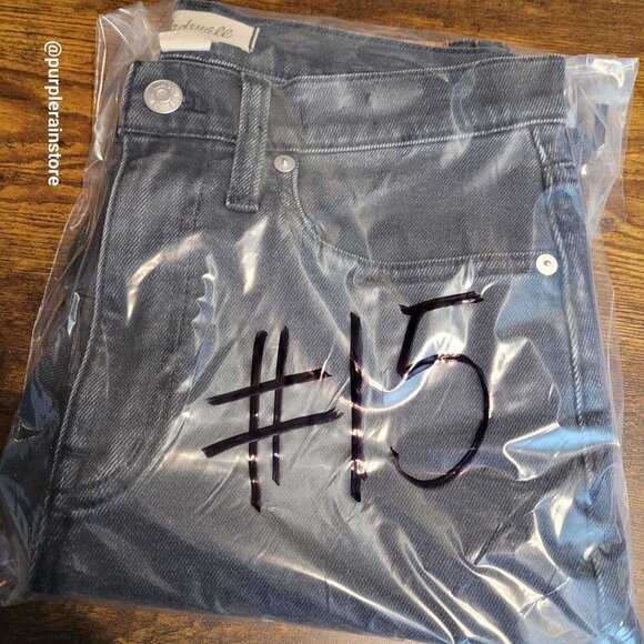 Madewell Jeans Size 29 The Girl Jean Mid Rise Stretch Denim Adolpha Wash NG824 - Picture 12 of 12